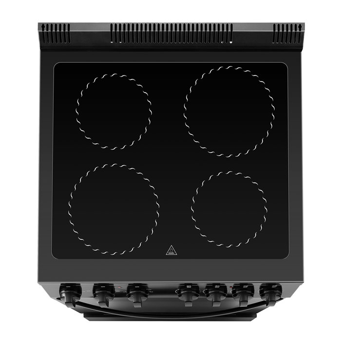 Lanbo 24 Inch Freestanding Electric Range with Air Fry, Rotisserie and